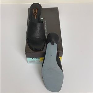 Donald J. Pliner Shoes - DONALD J PLINER Black Leather Open Toe Heels Donald J. Pliner Shoes - DONALD J PLINER Black Leather Open Toe Heels